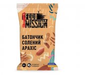 Батончик солоний арахіс 40г Food Mission