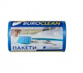 Пакети для сміття 35л50шт, 500*600мм, блакитні, 10мкм ПНТ (HDPE), BUROCLEAN EuroStandart