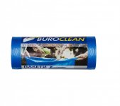 Пакети для сміття 120л20шт, 700*1080мм, блакитніі, 19мкм ПВТ (LDPE), BUROCLEAN EuroStandar