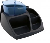 Підставка для офісного приладдя ESSENTIALS GREEN Compact, чорний з синім