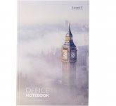 Книга записна у твердій обкладинці, London. Формат А4, 192 аркуші у клітинку.
