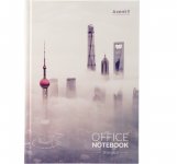 Книга записна у твердій обкладинці, Shanghai. Формат А4, 192 аркуші у клітинку.